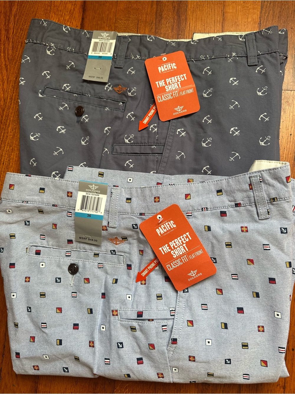 Two Dockers Chino Shorts Men's Size 36 New